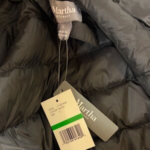 Martha Stewart Elegant Black Puffer Coat